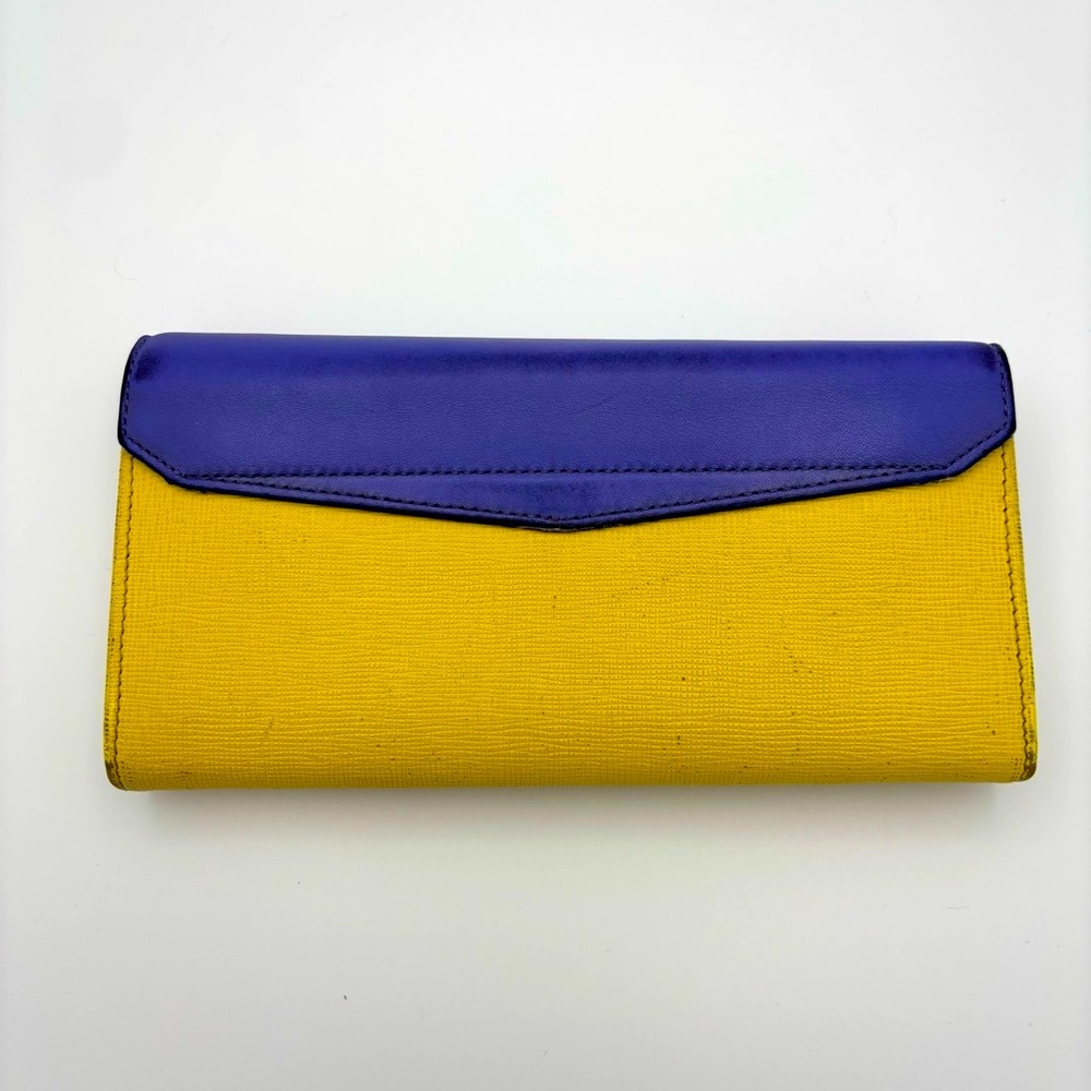 Fendi Blue and Yellow Women's Wallet - Picture 2 of 9